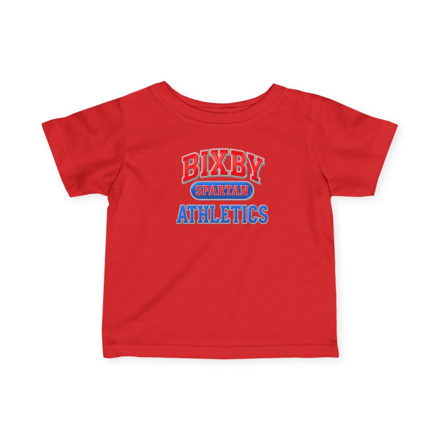 Bixby Spartan Athletics Infant Metallic Gildan Tee