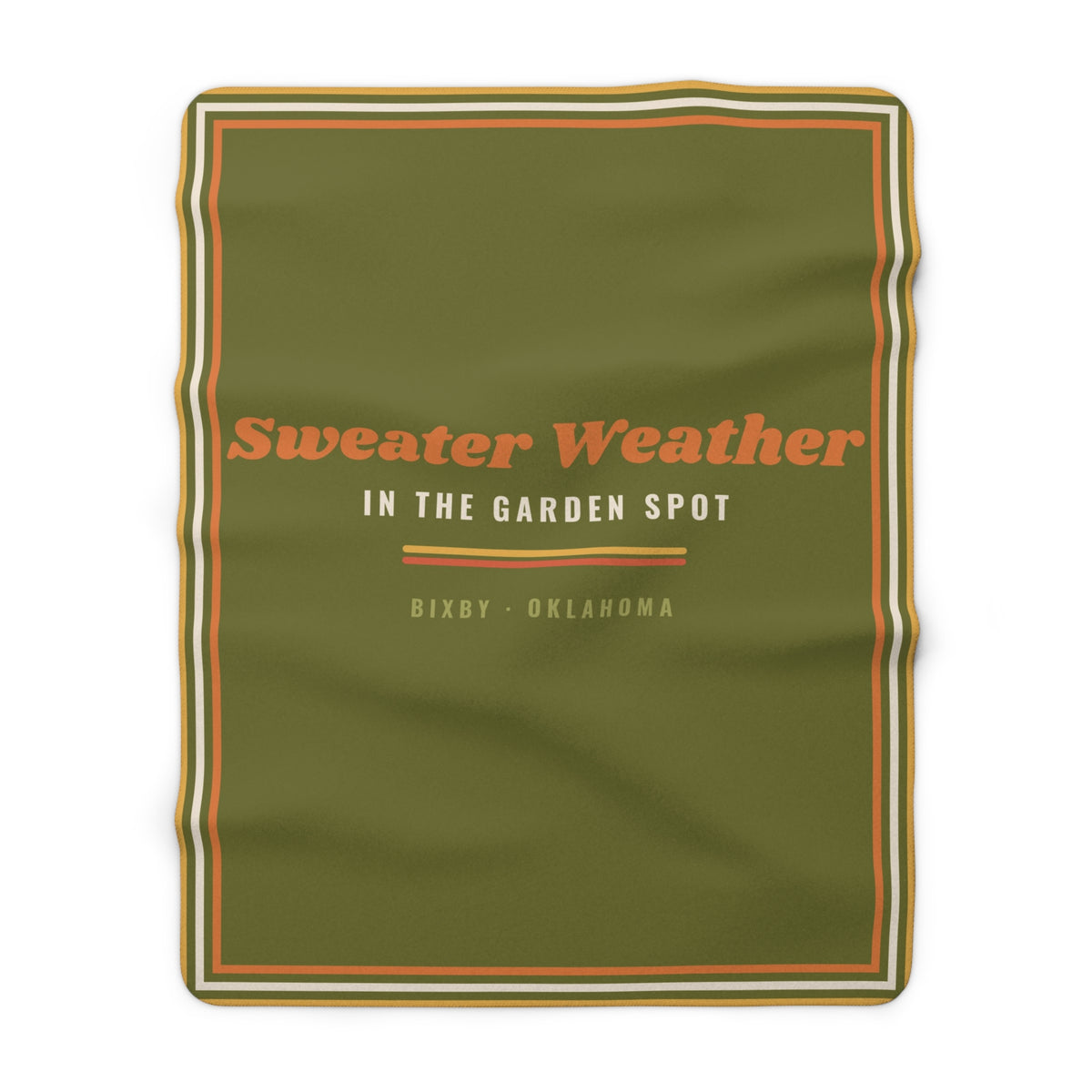 Sweater Weather in the Garden Spot Sherpa Blanket