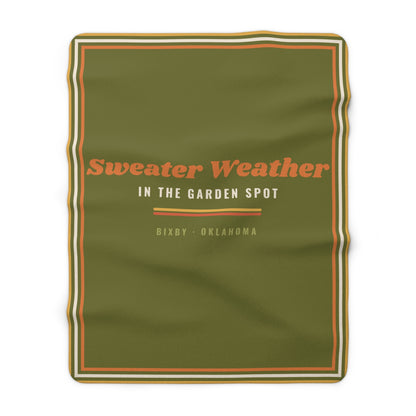 Sweater Weather in the Garden Spot Sherpa Blanket