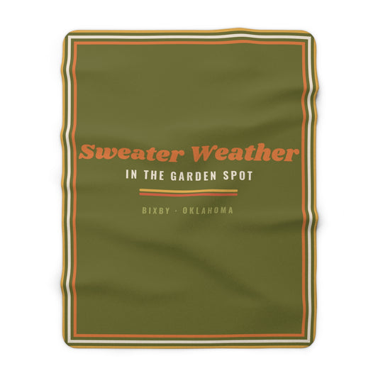 Sweater Weather in the Garden Spot Sherpa Blanket