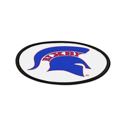Spartan Blue Logo Iron On Patch