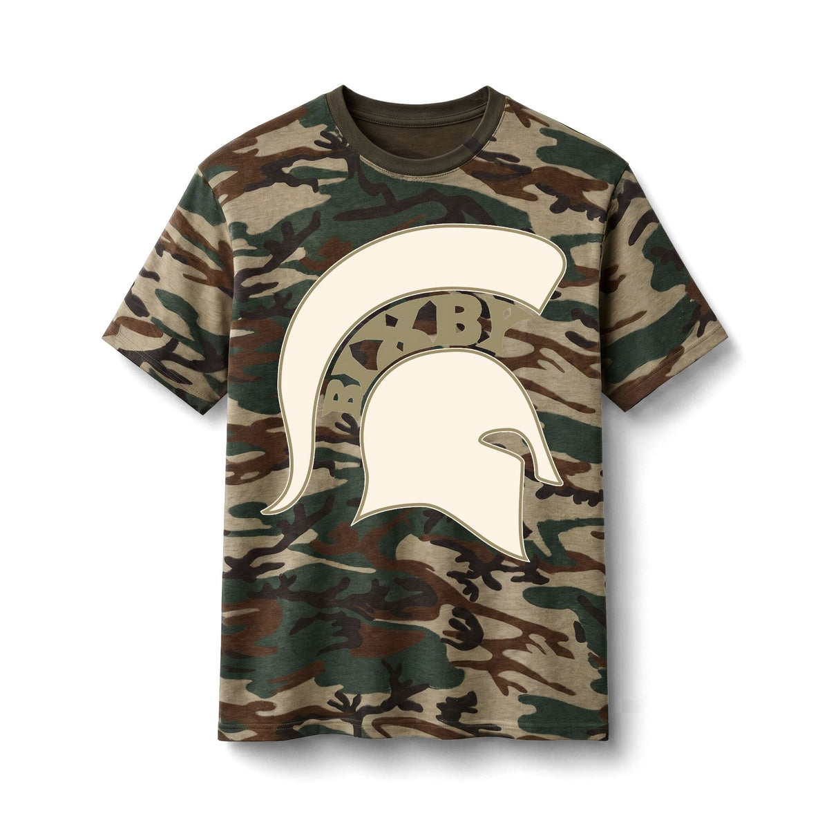 Bixby Spartans Camo Spartan Helmet Tee