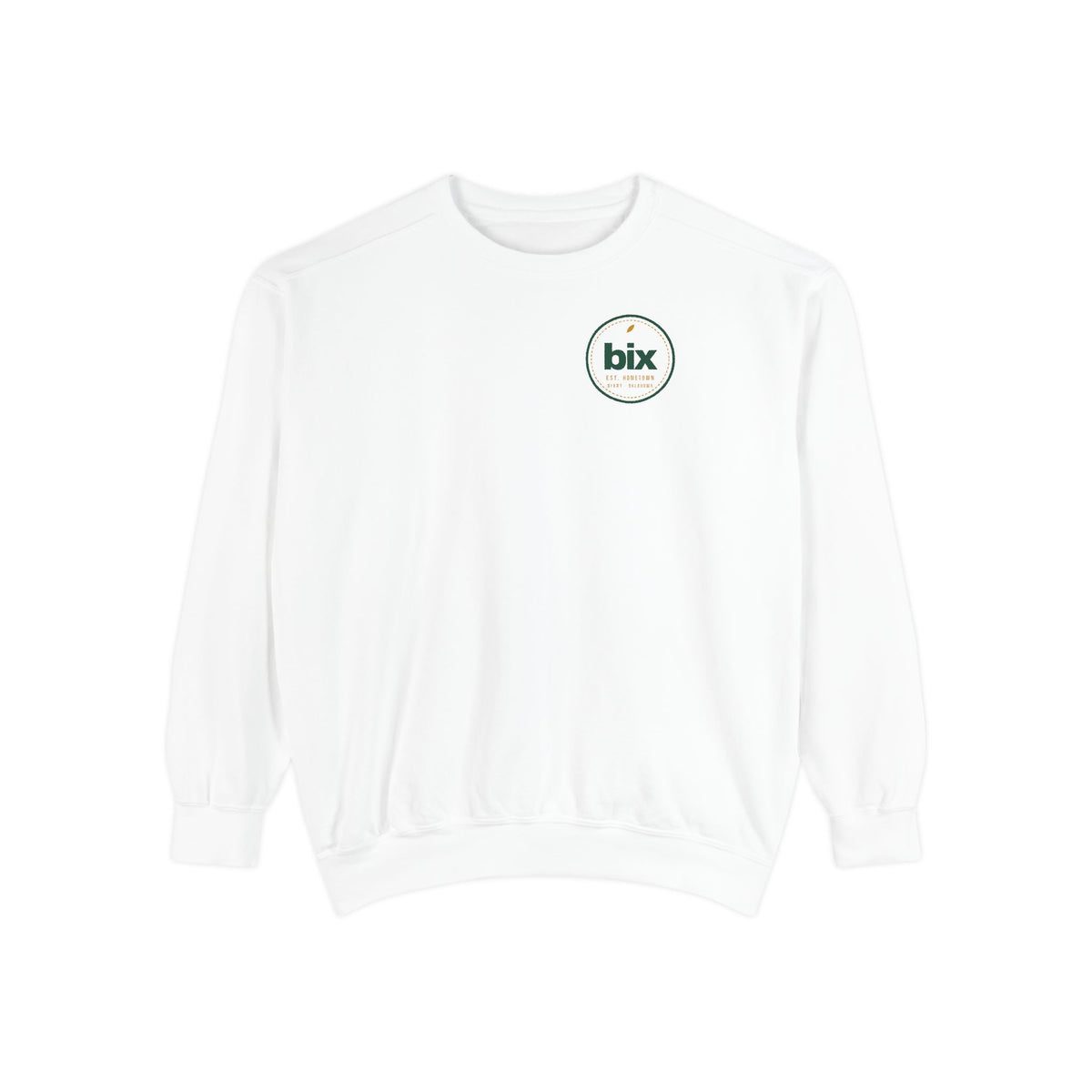 bix Stamp Left-Chest Crewneck