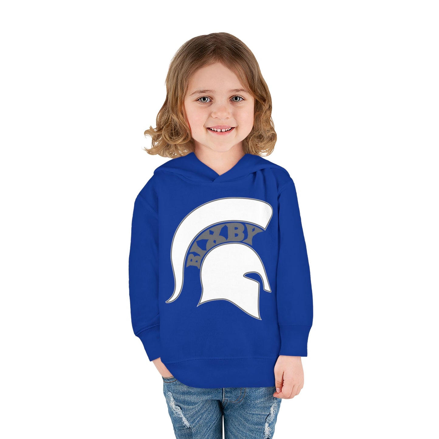 Bixby Spartans White Logo Toddler Rabbit Skins Hoodie