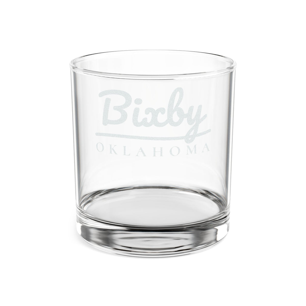 Bixby Garden Script Engraved Whiskey Glass