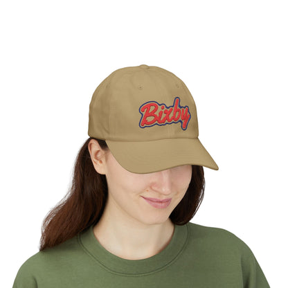 Bixby Spartans Retro Script Embroidered Dad Hat – Classic Adjustable Ball Cap