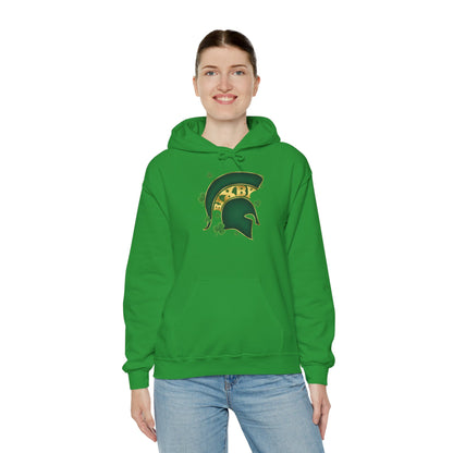 St. Patty's Good Luck Spartan Helmet Adult Gildan Hoodie