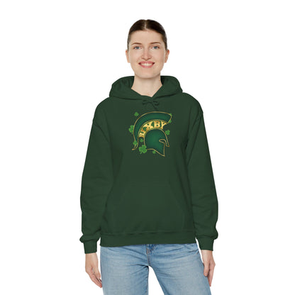 St. Patty's Good Luck Spartan Helmet Adult Gildan Hoodie