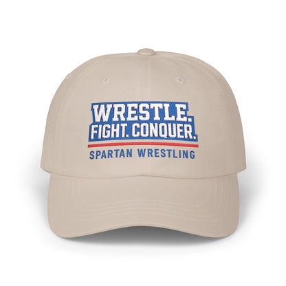 Spartan Wrestle. Fight. Conquer Classic Ballcap