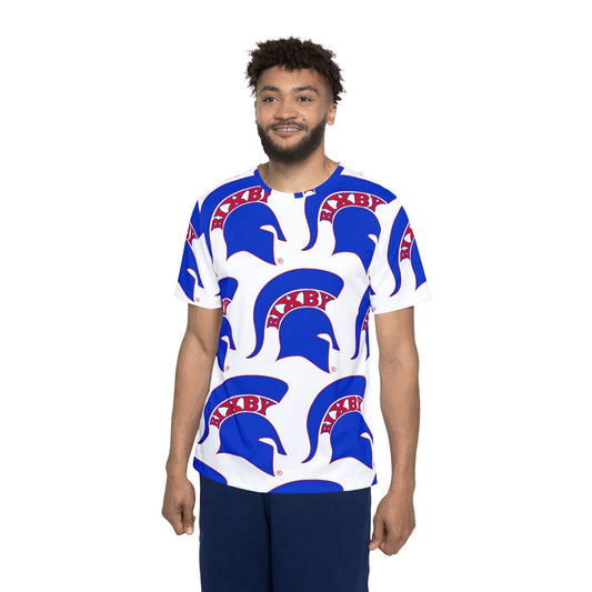 Bixby Spartan Blue Logo All Over Print Tee