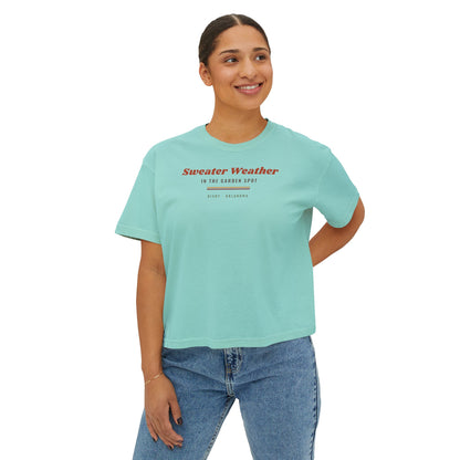 Sweater Weather in the Garden Spot Boxy Comfort Colors Tee
