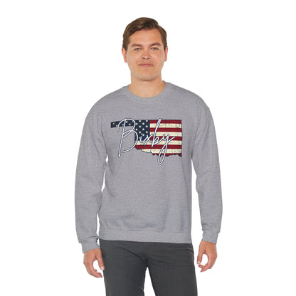 Oklahoma Flag 'Bixby' Gildan Sweatshirt – Retro American State Pride
