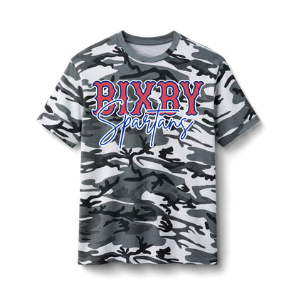 Bixby Spartans Camo - School Spirit Athletic Tee