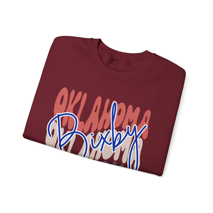 Bixby Spartans Custom City Name Oklahoma Script Sweatshirt