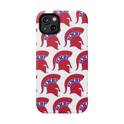 Bixby Spartan Red Logo Impact Resistant iPhone Case