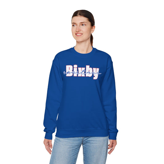 Bixby Spartans Cursive Gildan Sweatshirt