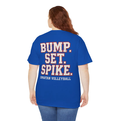 Bump. Set. Spike. Spartan Volleyball Gildan Tee