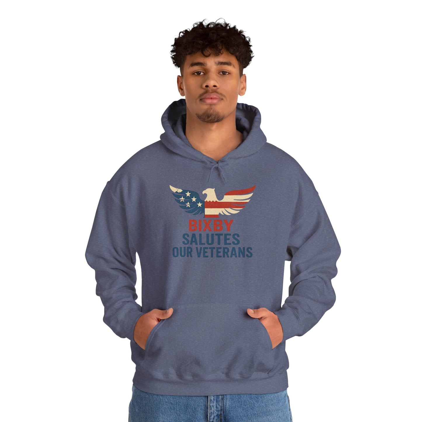 Bixby Salutes Our Veterans Gildan Hoodie