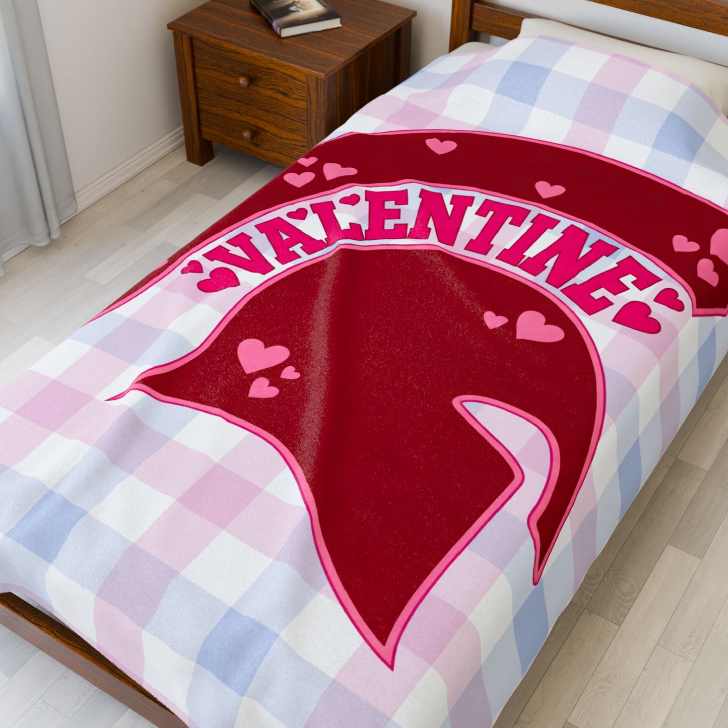 Bixby Spartan Valentine Velveteen Plush Blanket