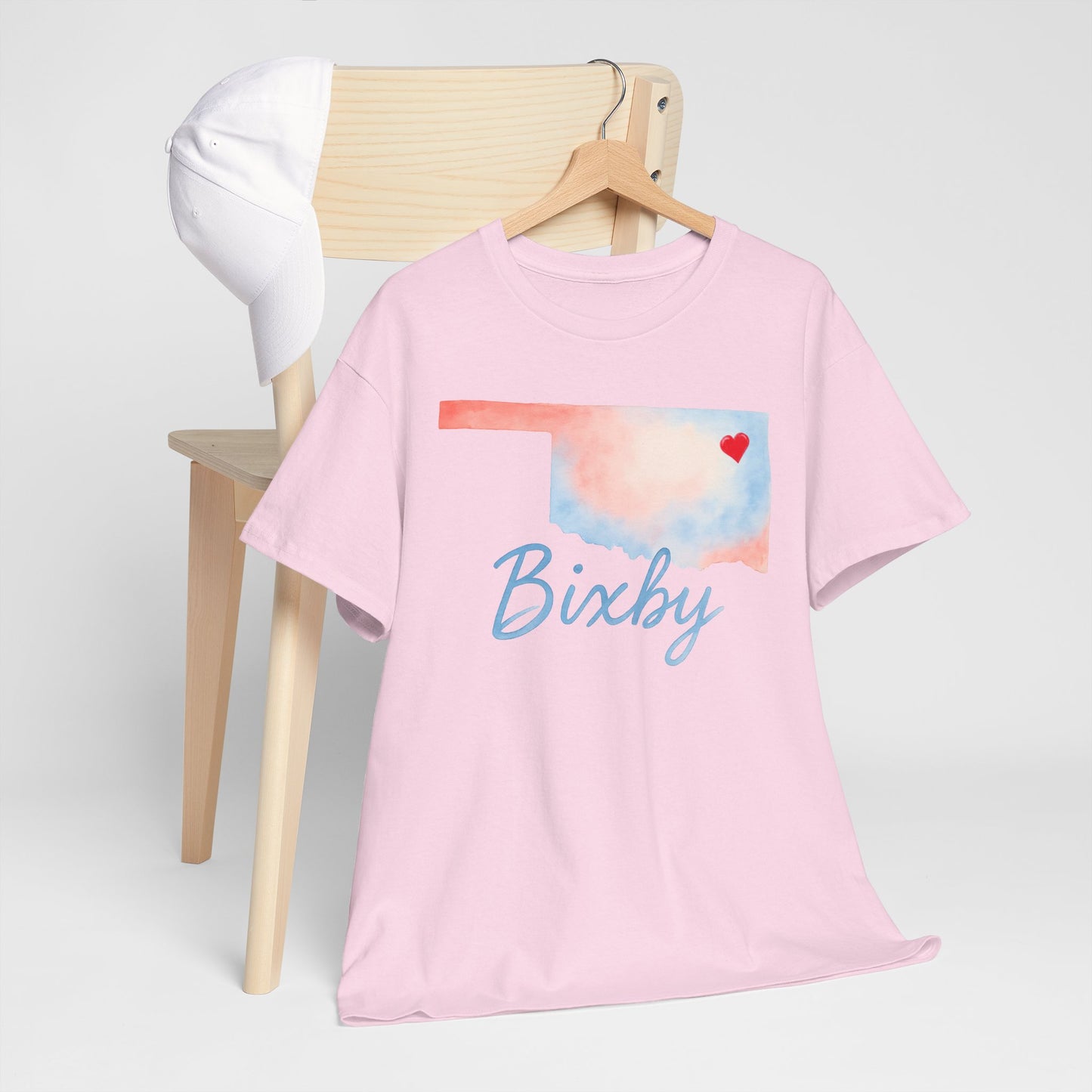 Bixby OK Heart Watercolor Gildan Tee