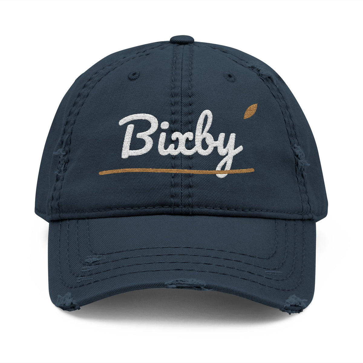 Bixby Garden Script Distressed Washed Dad Hat