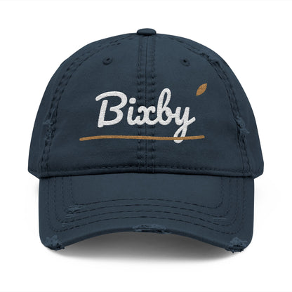 Bixby Garden Script Distressed Washed Dad Hat