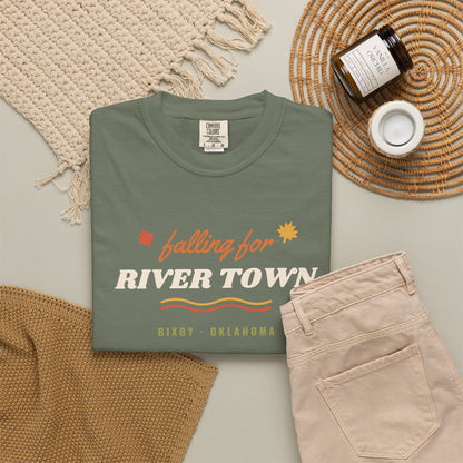 Falling for River Town Comfort Colors Tee
