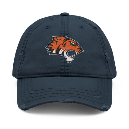 Coweta Tigers Distressed Embroidered Cap