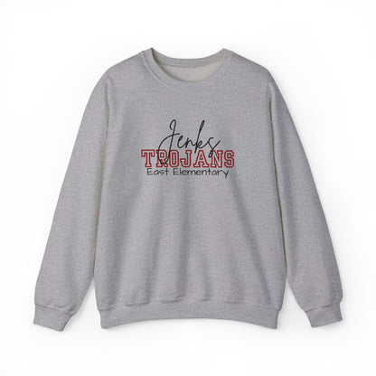Personalized Embroidered Jenks Trojans Crewneck Sweatshirt