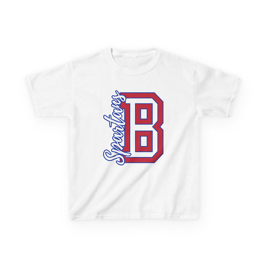 Bixby Spartans B Letter Spartan Sportsman Youth Tee