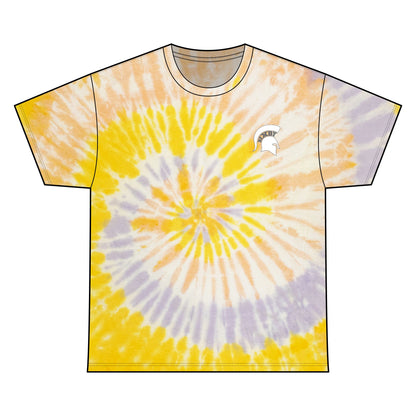 Bixby Spartan Small White Logo Tie-Dye Gildan Tee