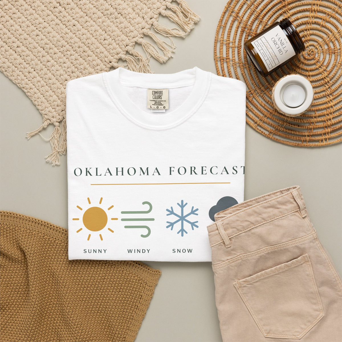 Oklahoma Forecast Tee | Comfort Colors