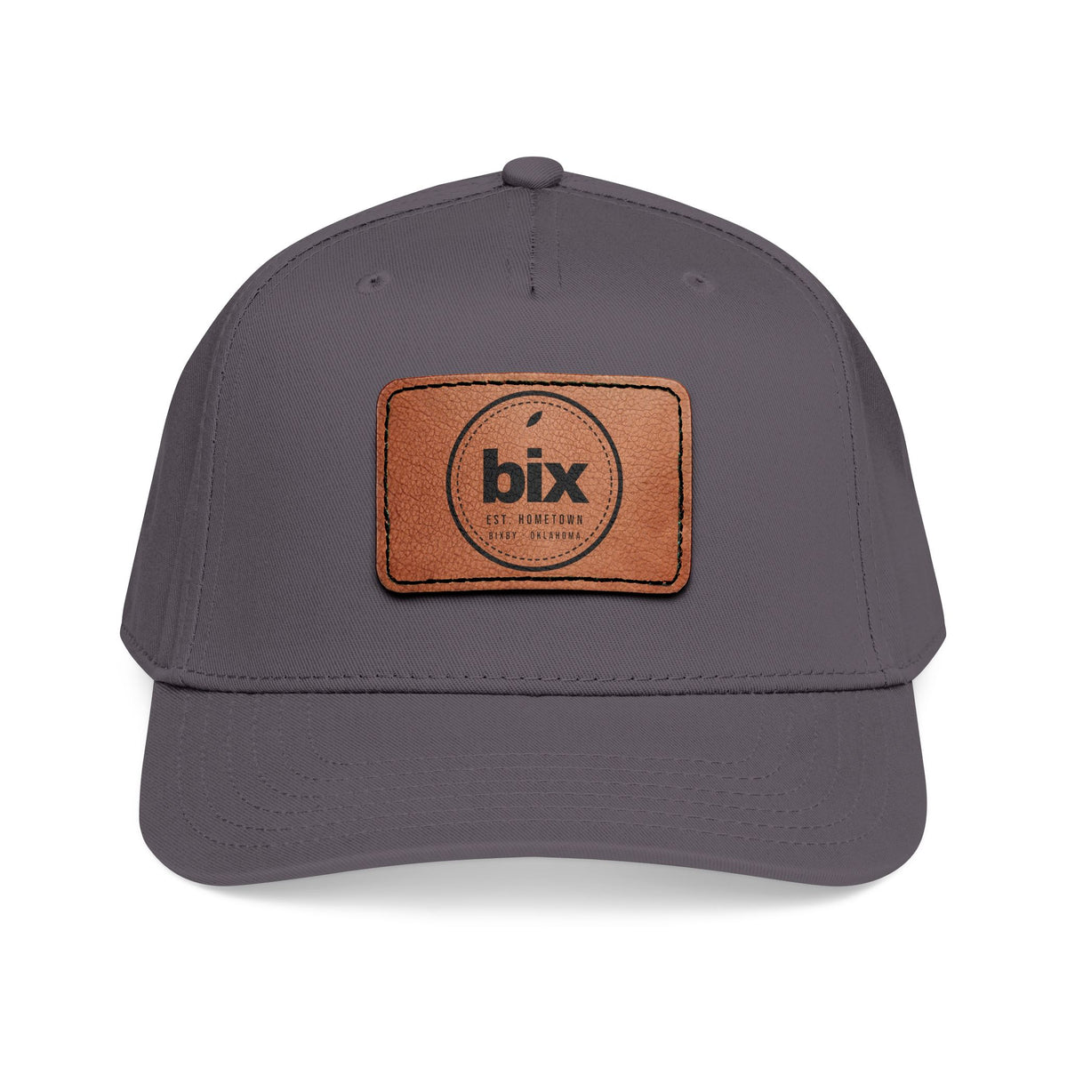 bix Stamp Leather Patch Mid-Profile Cap