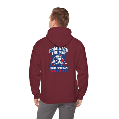 Dominate The Mat Spartan Wrestling Gildan Hoodie