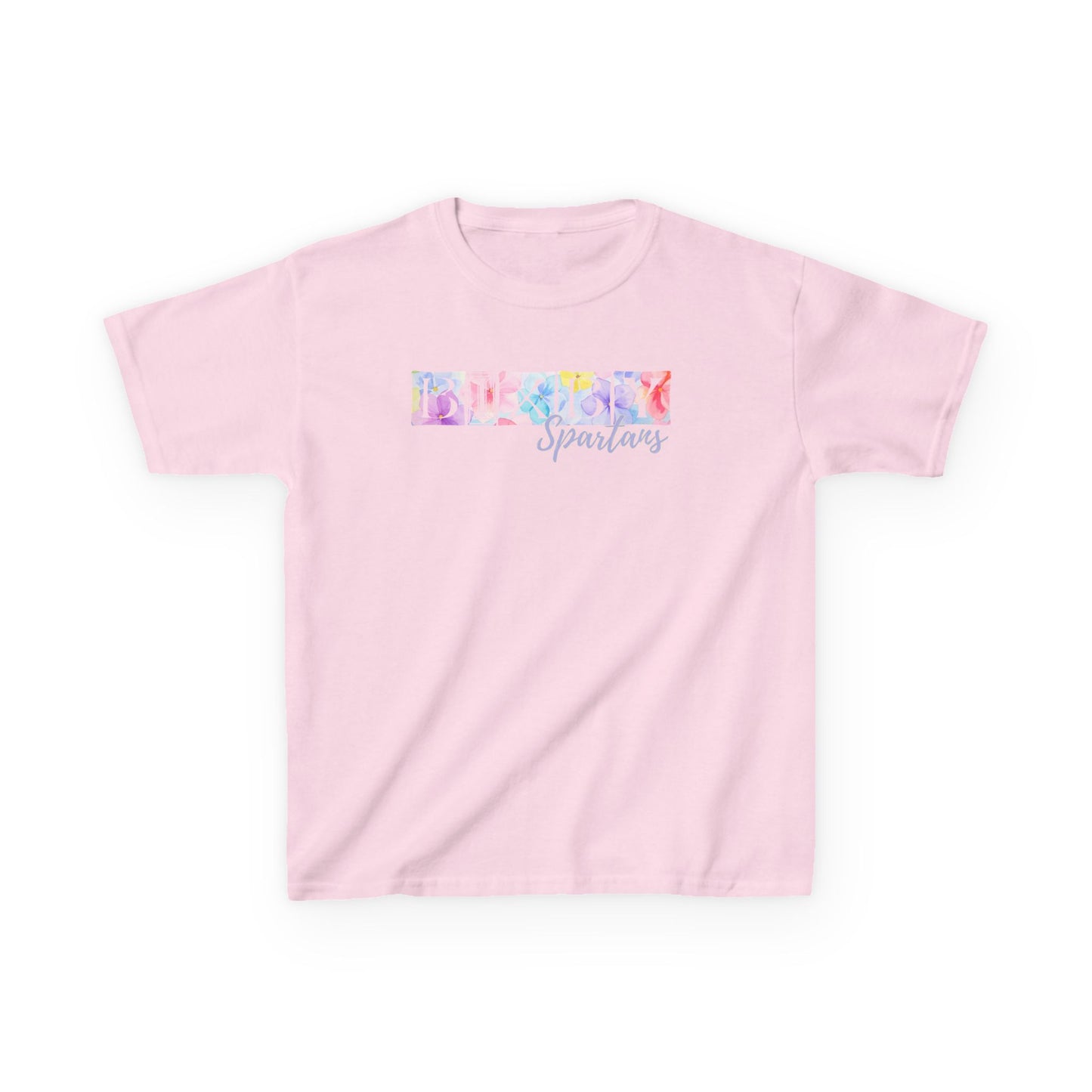 Bixby Spartans Boxy Floral Youth Tee