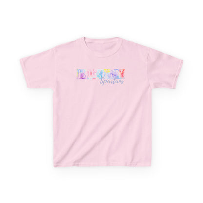 Bixby Spartans Boxy Floral Youth Tee
