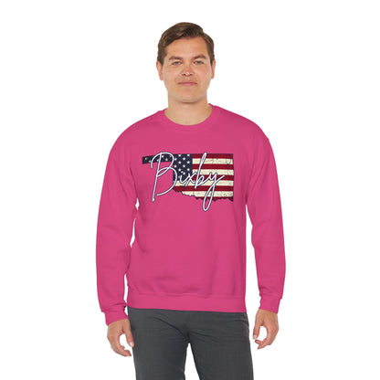 Oklahoma Flag 'Bixby' Gildan Sweatshirt – Retro American State Pride