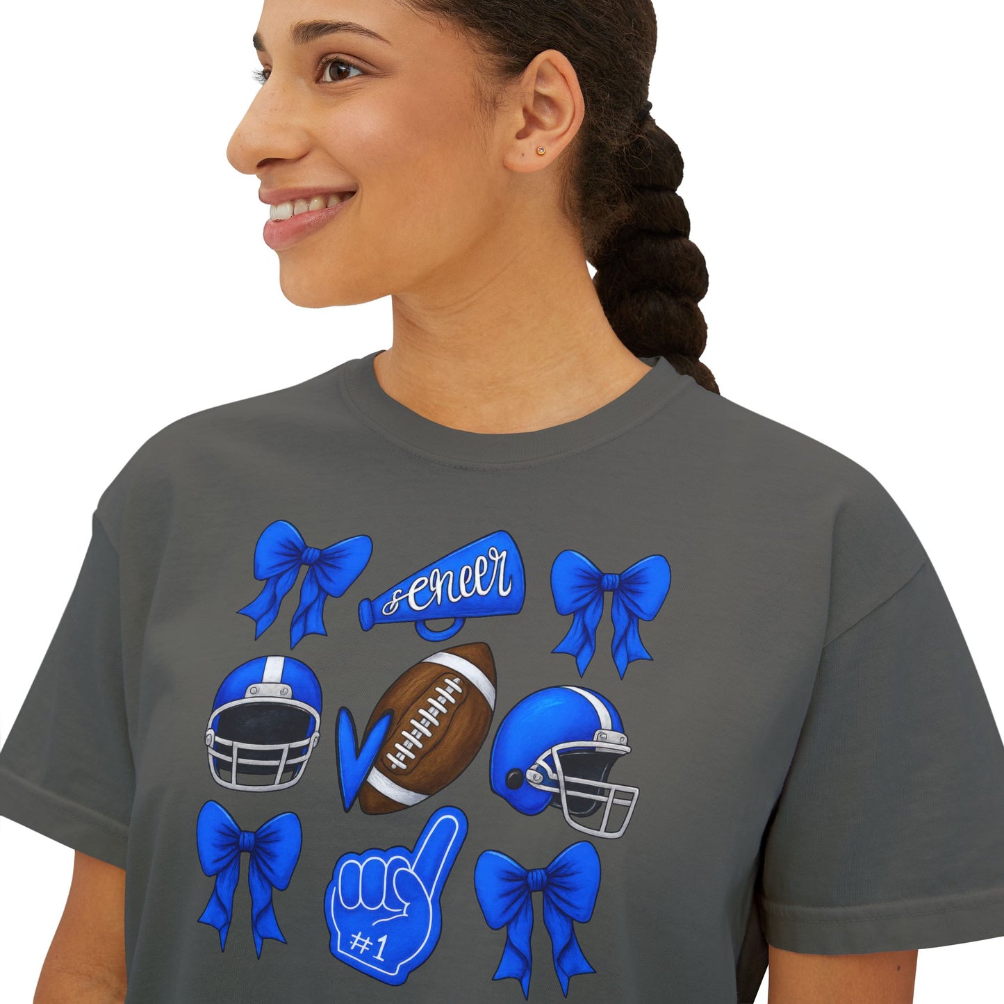 Spartan Cheer & Football Comfort Colors Boxy Tee