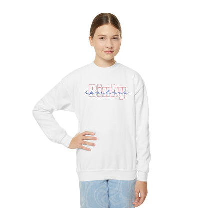 Bixby Spartans Cursive Youth Gildan Sweatshirt