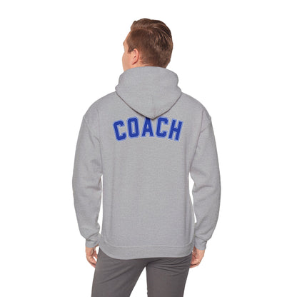 Bixby Spartans Basketball Gildan Hoodie with Back Coach Print