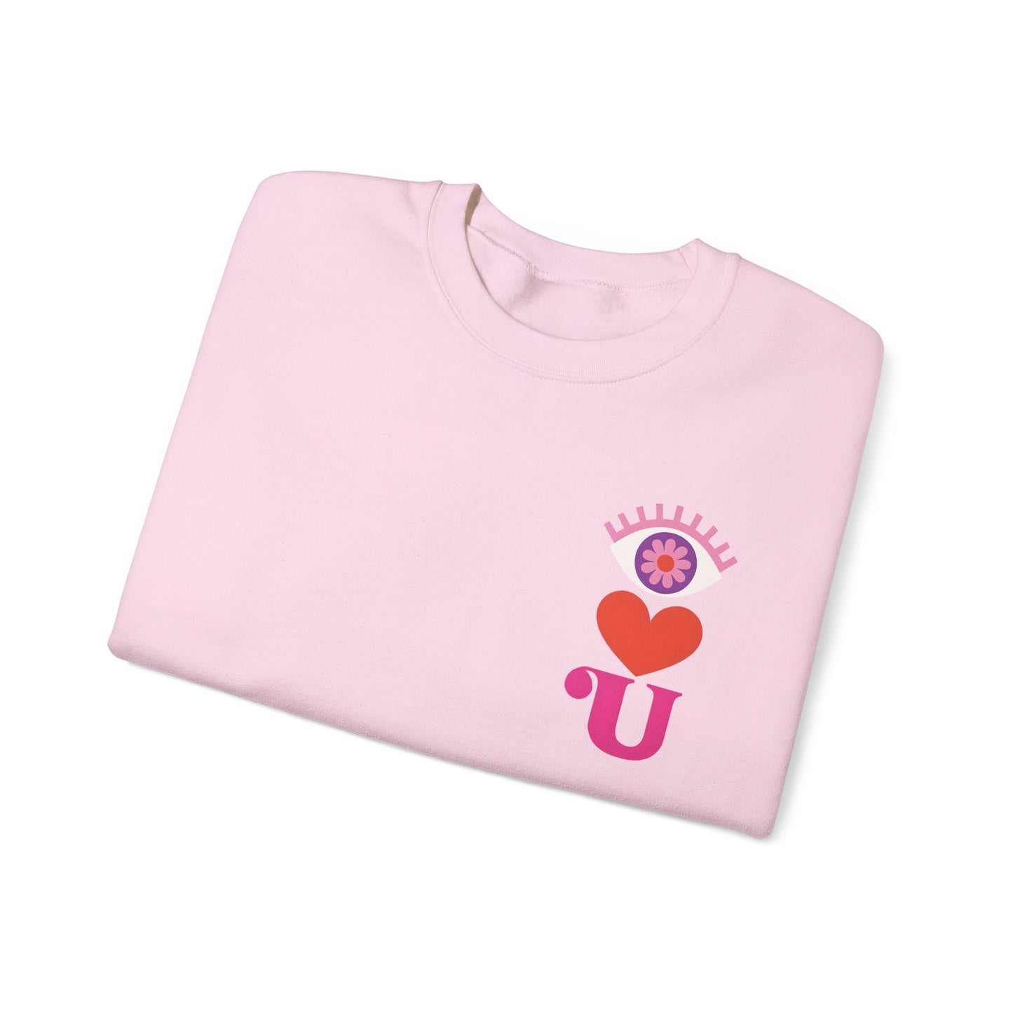 I Love U Heart Symbols Gildan Sweatshirt