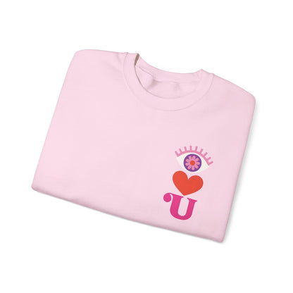 I Love U Heart Symbols Gildan Sweatshirt
