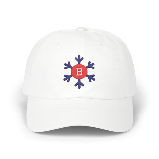 Bixby Spartans Snowflake B Embroidered Dad Hat, Winter Edition