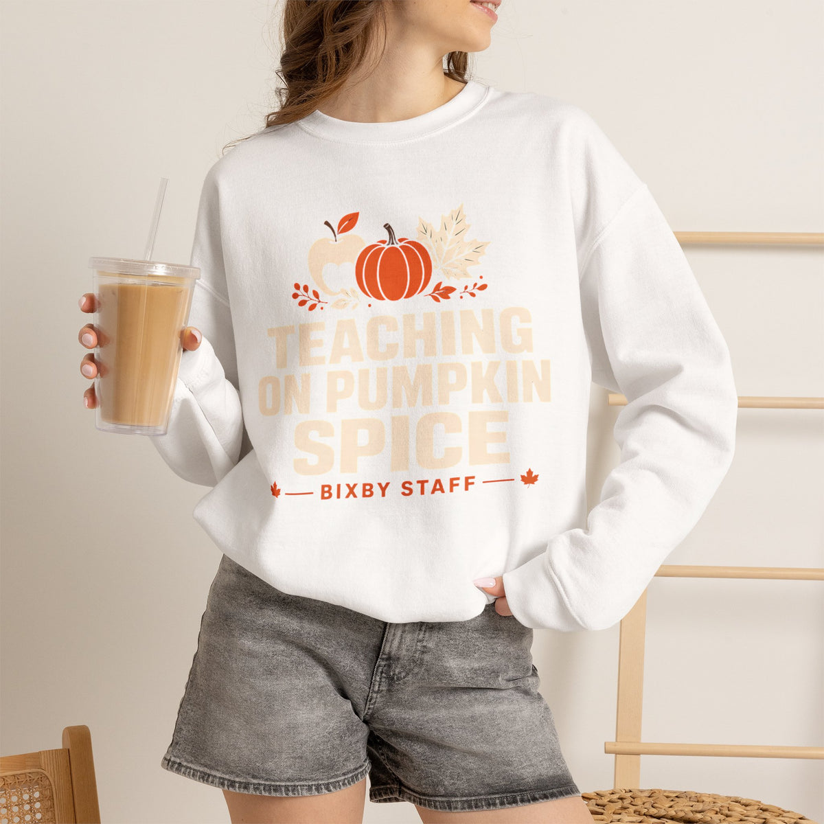 Bixby Spartans Teaching On Pumpkin Spice Bixby Sweatshirt