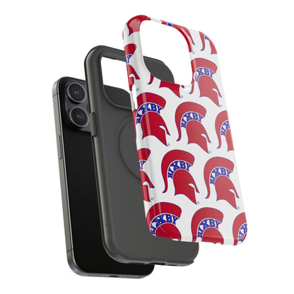 Bixby Spartan Red Logo Impact Resistant iPhone Case
