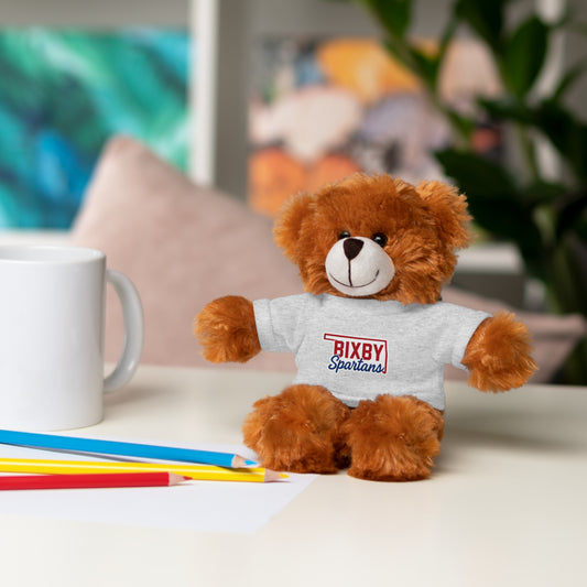 Bixby Oklahoma Spartan Stuffed Animal Logo
