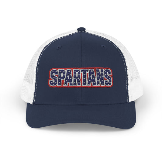 Spartans Patriotic Embroidered Trucker Hat