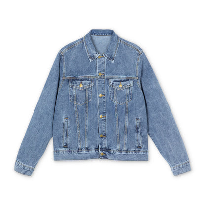 Men's Denim Jacket Spartan Red Logo