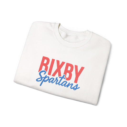 Bixby Spartans Embroidered Gildan Sweatshirt