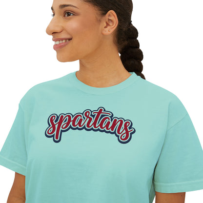 Spartans Women's Comfort Colors Boxy Tee